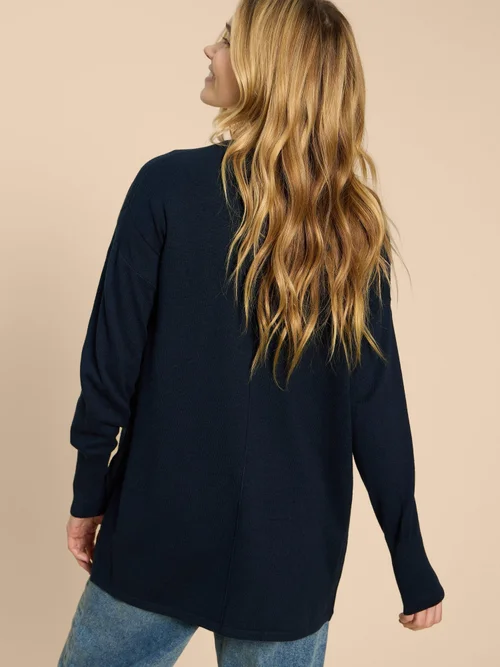 Leah Lange Strickjacke - Dark Navy - XL Bild 4