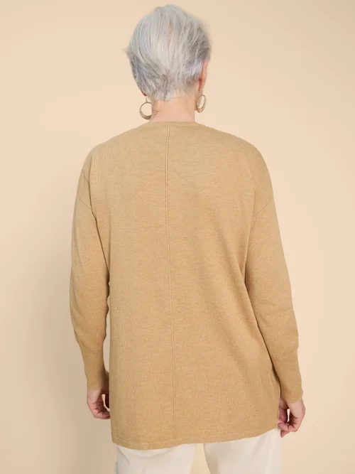 Leah Lange Strickjacke - Lgt Nat - XL Bild 4