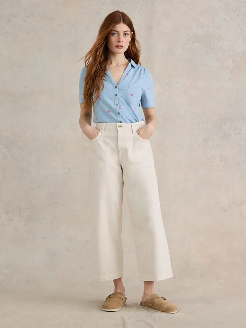 Penny Bestickte Bluse - Blue Mlt - 52 Bild 2