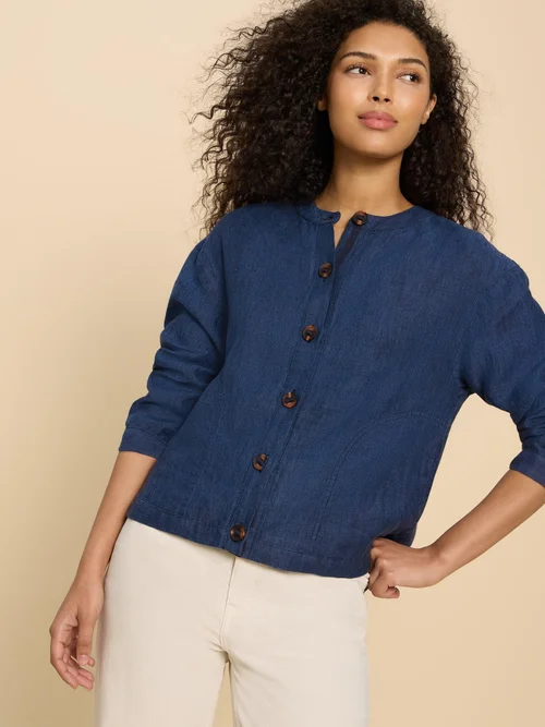 Adele Leinenjacke - Dark Navy - 44 Bild 3