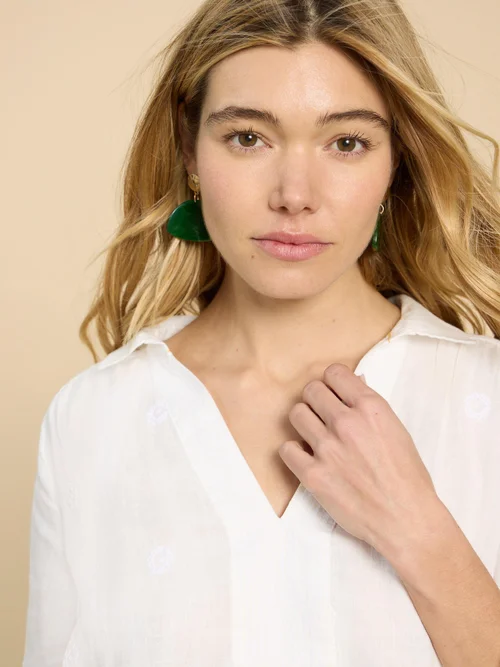 Blaire Leinentunika - Nat White - 52/R Bild 3