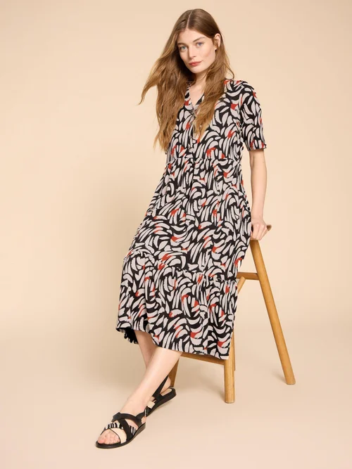 Naya Jerseykleid - Blk Mlt - 36/R Bild 2