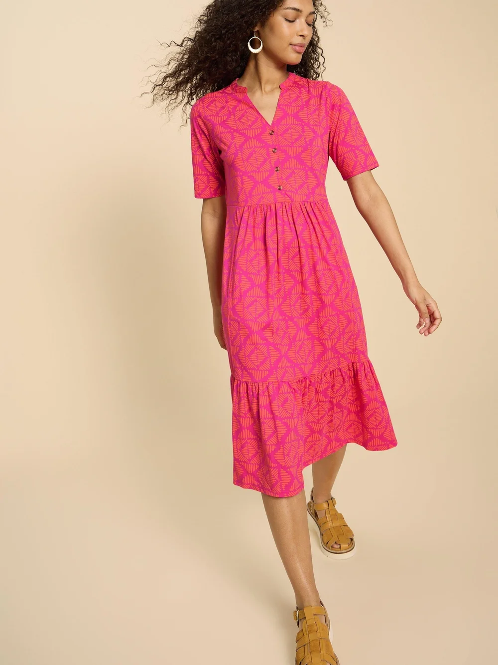 Naya Jerseykleid - Orange Pr - 52/R Bild 1