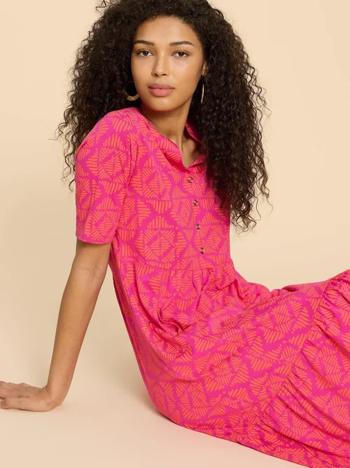 Naya Jerseykleid - Orange Pr - 52/R Bild 3