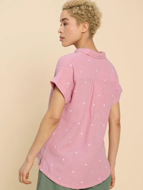 Bluse Emma aus Doppeltuch - Pink Mlt - 52 Bild 4