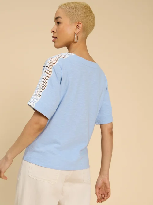 Sara Top mit Bindesaum - Mid Blue - 52/R Bild 4