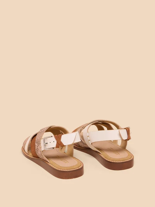 Holly Keilsandalen aus Leder - Tan Multi - 41 Bild 3