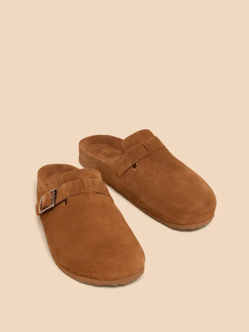 Freddy Pantoletten aus Wildleder - Mid Tan - 46 Bild 2