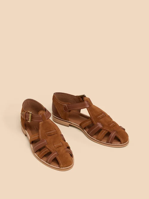 Fischersandalen aus Leder - Mid Tan - 41 Bild 3