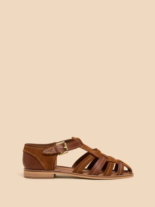 Fischersandalen aus Leder - Mid Tan - 39 Bild 1