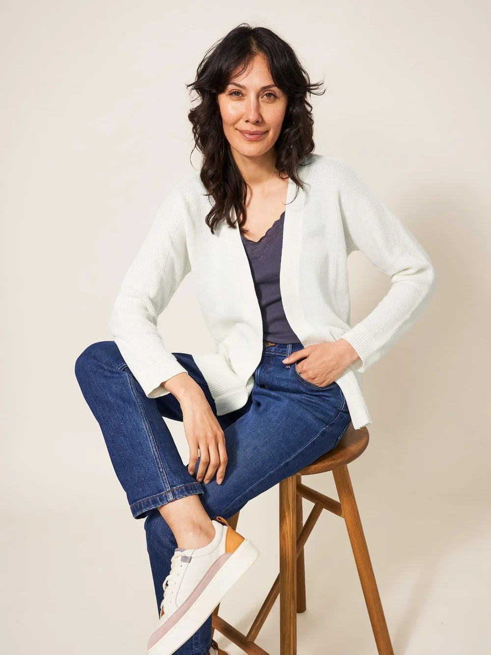 Tiana Strickjacke - Nat White - 52 Bild 1