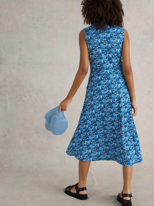 Rua Blusenkleid aus Jersey - Blue Pr - 52/R Bild 4