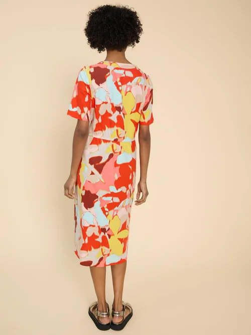 Jamie Kleid aus Leinenmischung - Orange Pr - 52 Bild 4