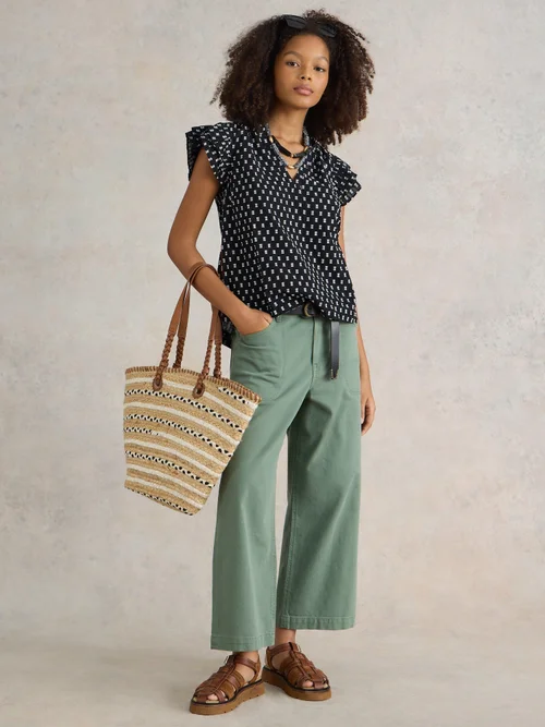 Rosie Bluse aus Baumwolle - Blk Mlt - 52 Bild 3