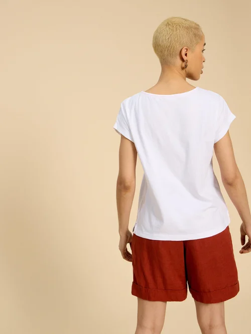 Anthea Besticktes T-Shirt - Bril White - 52 Bild 4