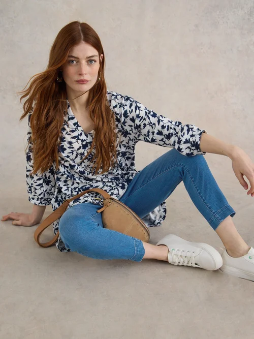 Janey Gekürzte Jegging - Mid Denim - 38/R Bild 1