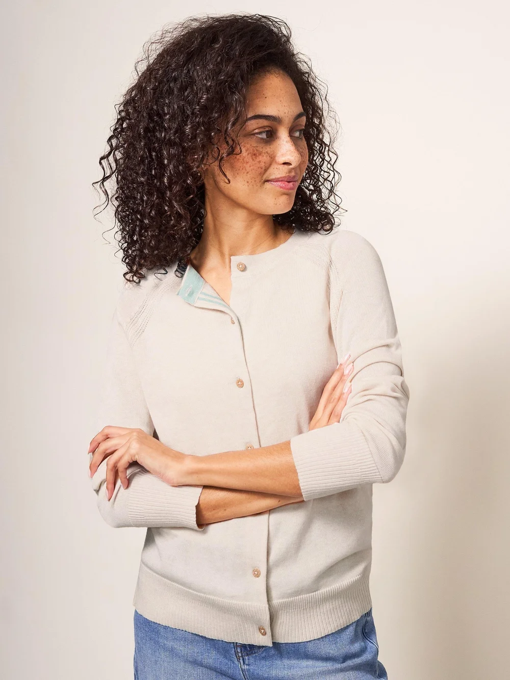 Lulu Strickjacke - Nat White - 50 Bild 1