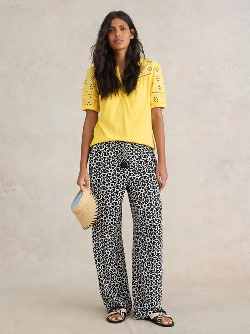 Bella Besticktes T-Shirt - Brt Yellow - 52 Bild 2