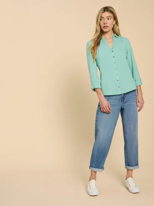 Annie Jerseybluse - Mid Teal - 52 Bild 2