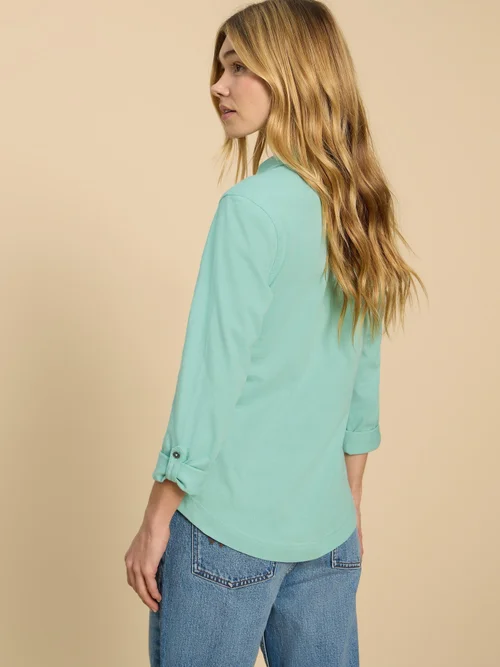 Annie Jerseybluse - Mid Teal - 52 Bild 4