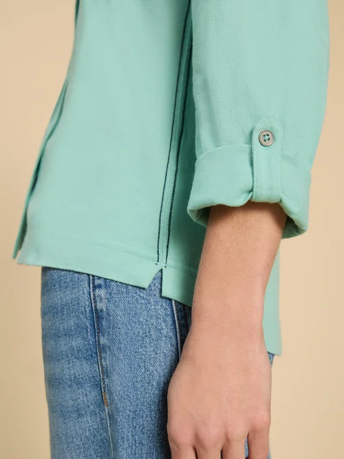 Annie Jerseybluse - Mid Teal - 52 Bild 3