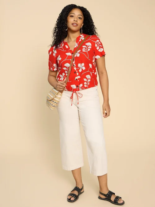 Ferne Bluse aus Leinenmischung - Red Pr - 52 Bild 1