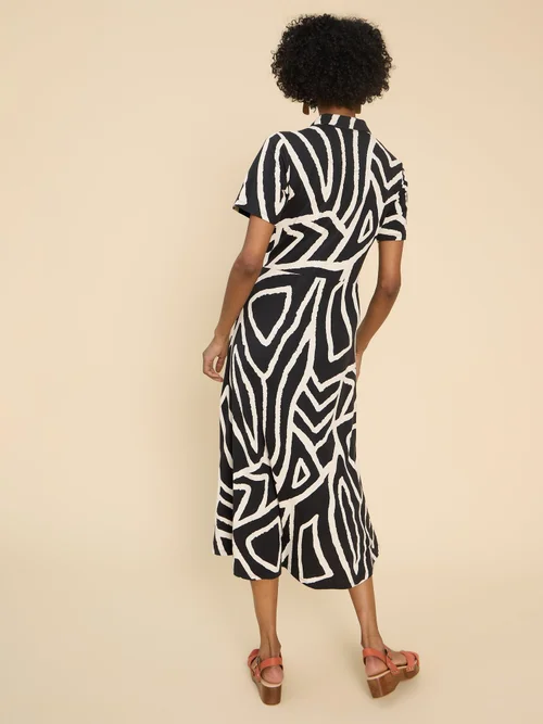 Rua Blusenkleid aus Jersey - Blk Mlt - 52/R Bild 4