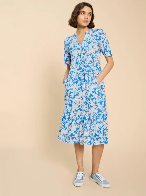 Naya Jerseykleid - Blue Mlt - 52/R Bild 2