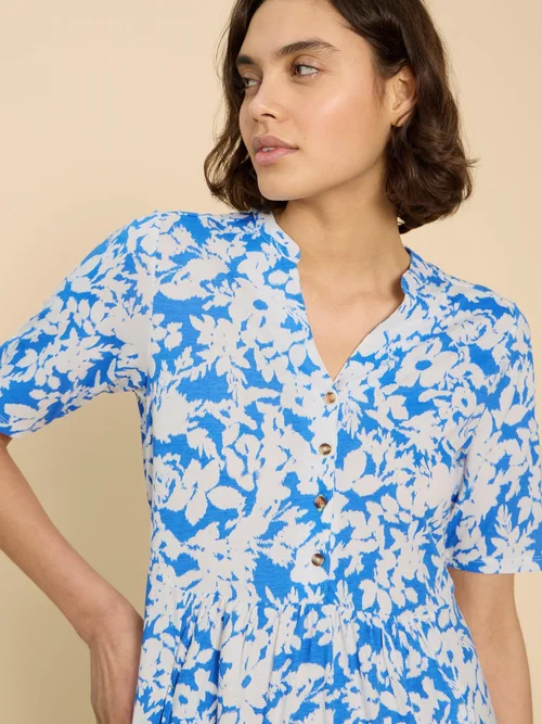 Naya Jerseykleid - Blue Mlt - 52/R Bild 3