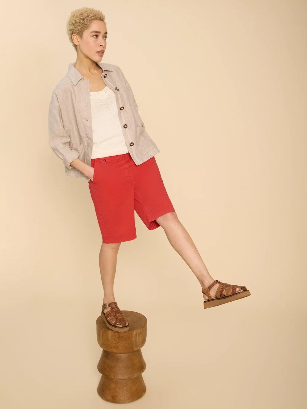 Shorts Hayley aus Bio-Baumwolle - Brt Red - 52/S Bild 1