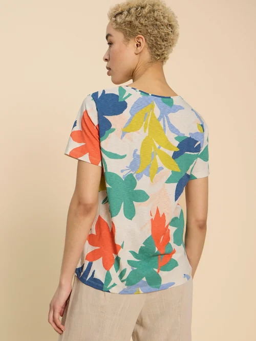 Abbie T-Shirt mit Print - White Pr - 52 Bild 4