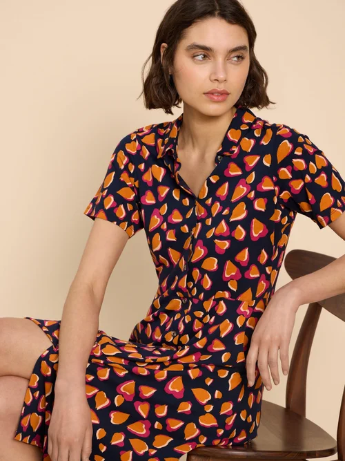 Ria Blusenkleid aus Jersey - Navy Pr - 52 Bild 1