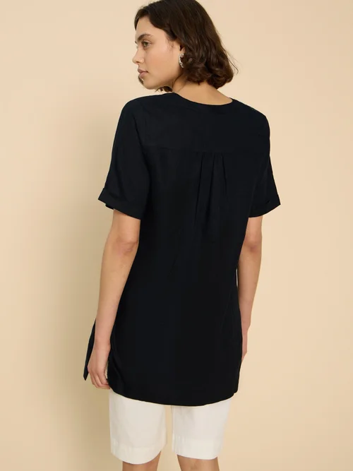 Lina Leinentunika - Pure Blk - 52/R Bild 4
