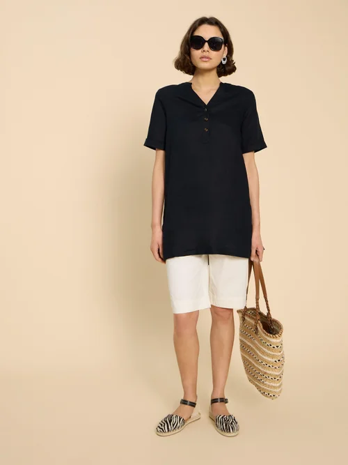 Lina Leinentunika - Pure Blk - 52/R Bild 3