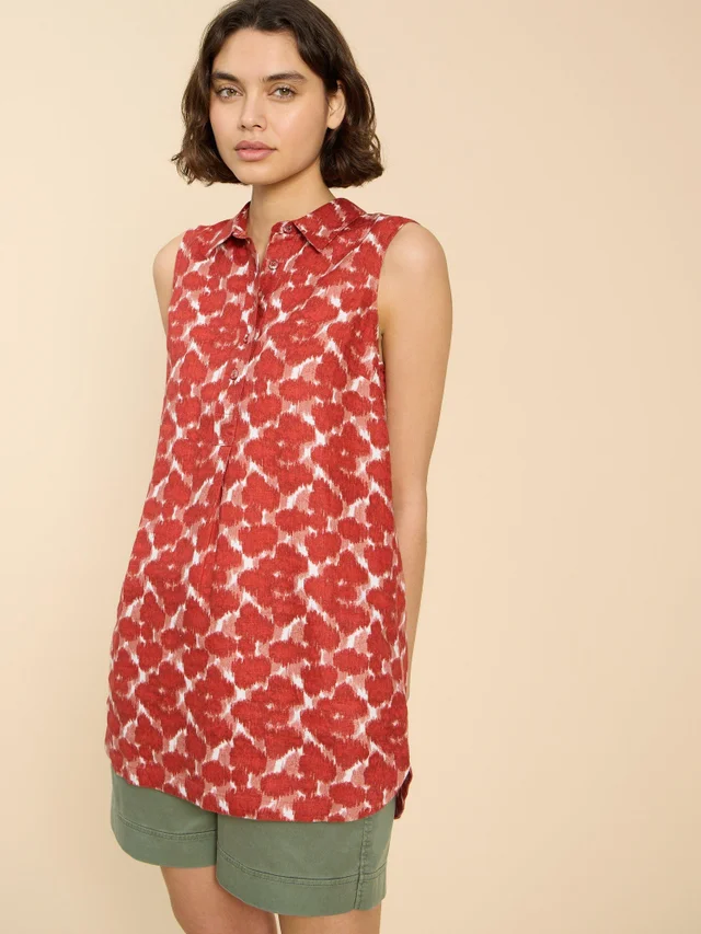 Ärmellose Leinentunika Evelyn