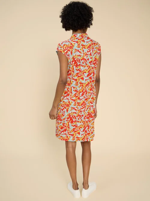 Everly Blusenkleid aus Jersey - Orange Pr - 52/R Bild 4