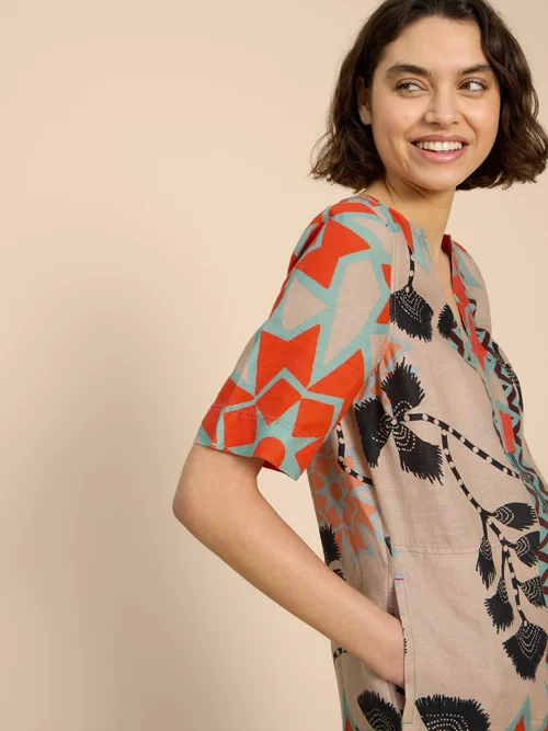 Kleid June aus Leinen - Nat Mlt - 52 Bild 2