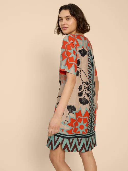 Kleid June aus Leinen - Nat Mlt - 52 Bild 4