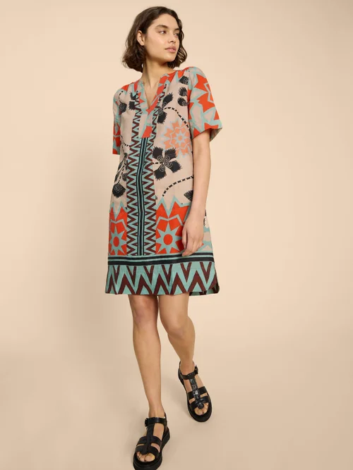 Kleid June aus Leinen - Nat Mlt - 52 Bild 3