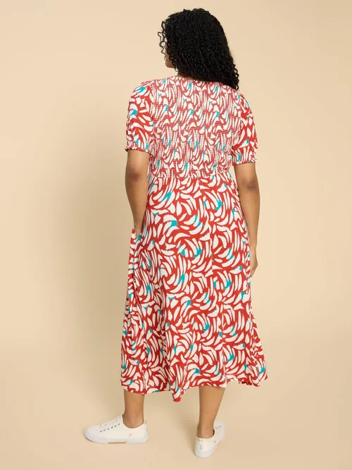 Emily Jerseykleid - Red Pr - 52/R Bild 4