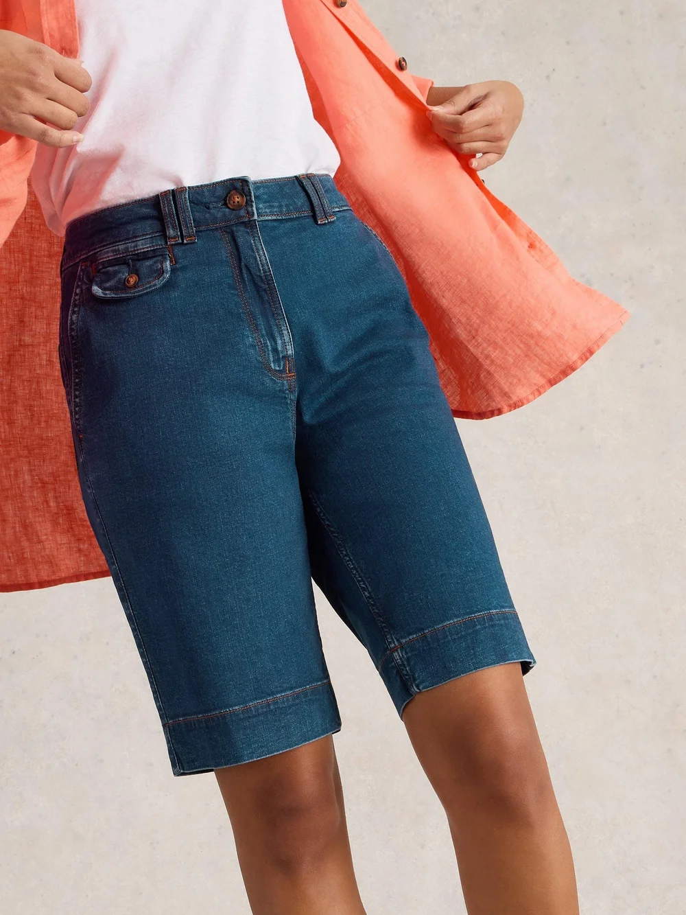 Hayley Jeansshorts - Mid Denim - 52 Bild 1