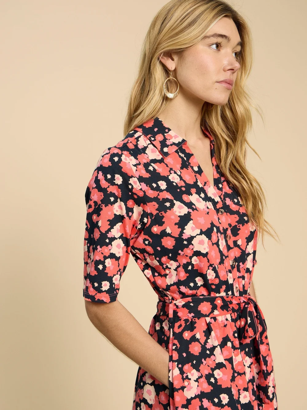 Ava Jerseykleid - Red Pr - 52/R Bild 1