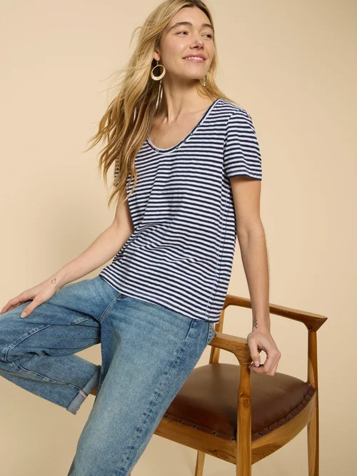 Nadia T-Shirt - White Mlt - 52 Bild 1