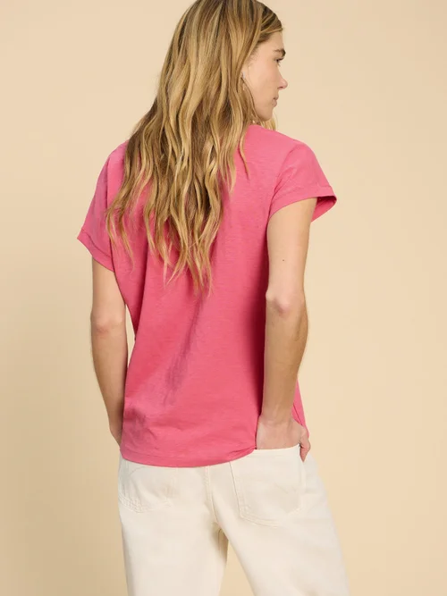Noah T-Shirt mit V-Ausschnitt - Lgt Pink - 52 Bild 4