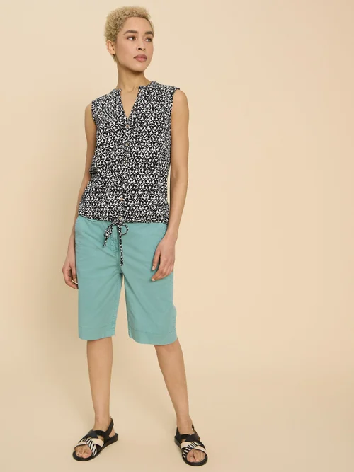Shorts Hayley aus Bio-Baumwolle - Mid Teal - 52/S Bild 2