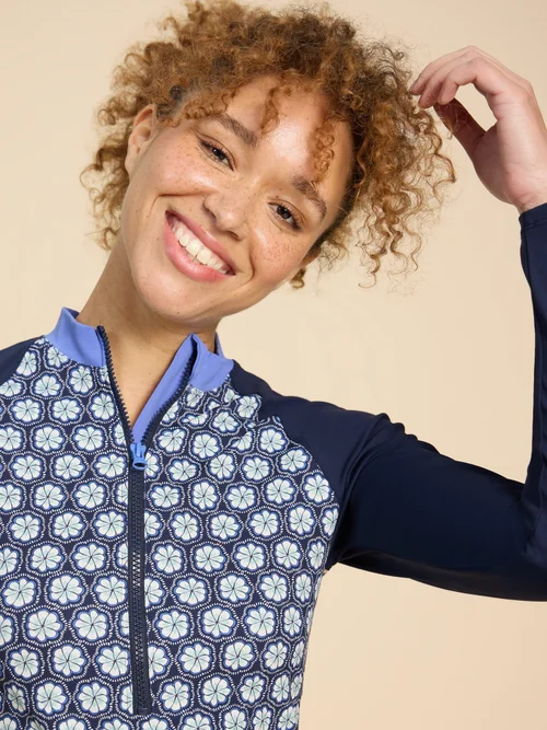 Bay Schwimmshirt - Navy Multi - 50 Bild 3
