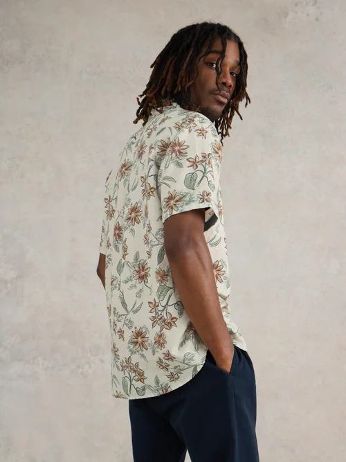 Hemd mit Blütenprint - Nat Pr - XXXL Bild 4