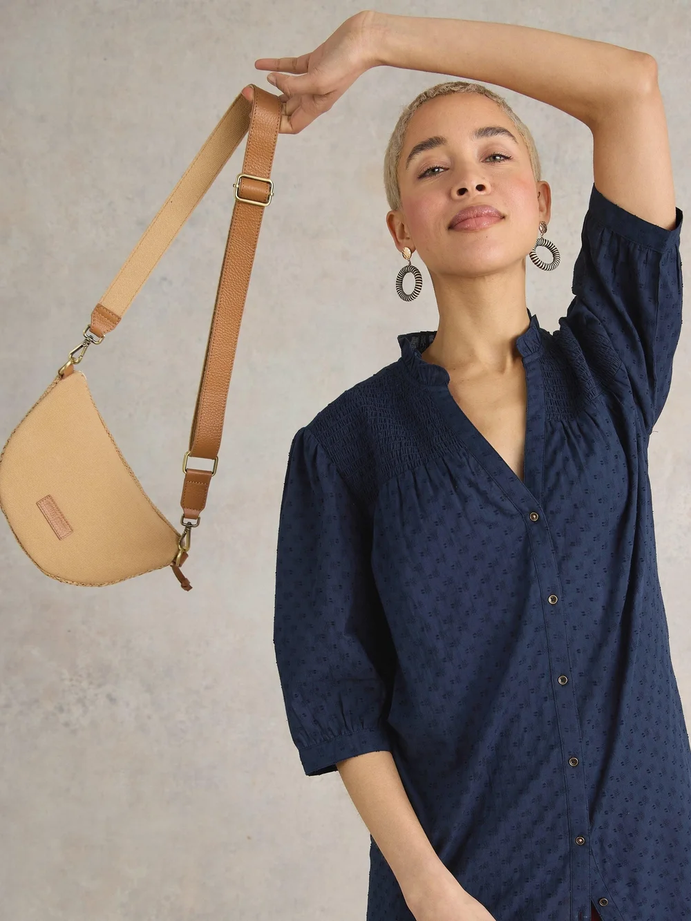 Deeba Tunika aus Bio-Baumwolle - Dark Navy - 52/R Bild 1