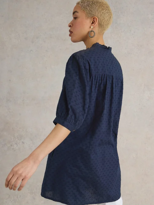 Deeba Tunika aus Bio-Baumwolle - Dark Navy - 52/R Bild 4