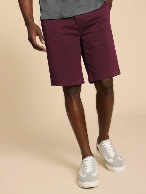 Chino-Shorts aus Bio-Baumwolle - Dk Plum - 36/R Bild 3